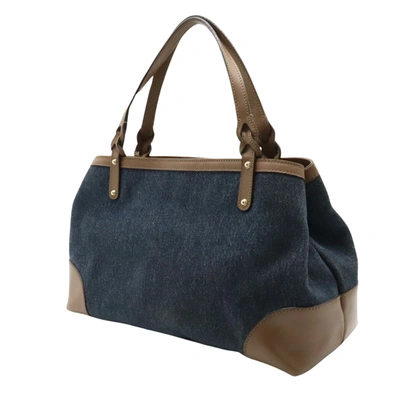 Shop Gucci Blue Denim - Jeans Tote Bag ()