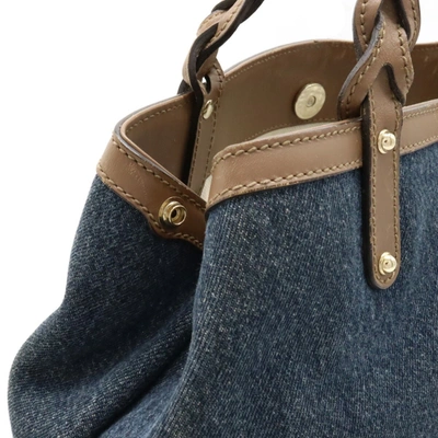 Shop Gucci Blue Denim - Jeans Tote Bag ()