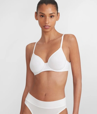 Shop B.tempt'd By Wacoal Cotton To A Tee Scoop Bra In White