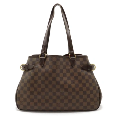 Pre-owned Louis Vuitton Batignolles Horizontal Brown Canvas Shoulder Bag ()