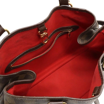 Pre-owned Louis Vuitton Batignolles Horizontal Brown Canvas Shoulder Bag ()