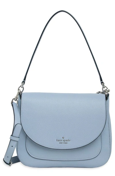 Shop Kate Spade New York Kailee Medium Flap Shoulder Bag In Muted Blue