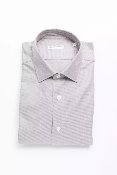 Shop Robert Friedman Beige Cotton Shirt