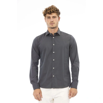 Shop Baldinini Trend Gray Cotton Shirt