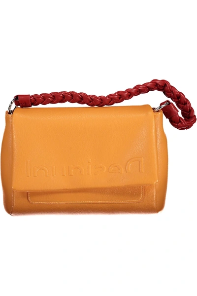 Shop Desigual Orange Polyurethane Shoulder Bag