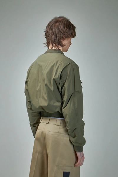 Shop Givenchy Cropped Military Bomber
