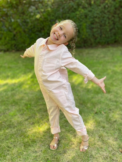Alex Mill Mini Standard Jumpsuit In Seashell Pink
