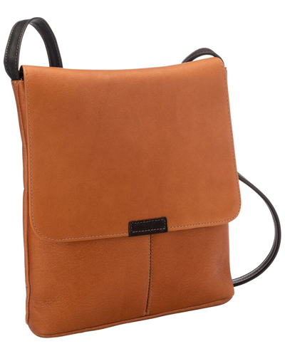 Shop Le Donne Spruce Run Leather Crossbody In Brown