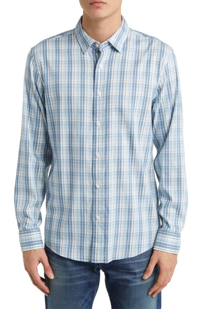 Shop Faherty The Movement Button-up Shirt In High Rock Plaid