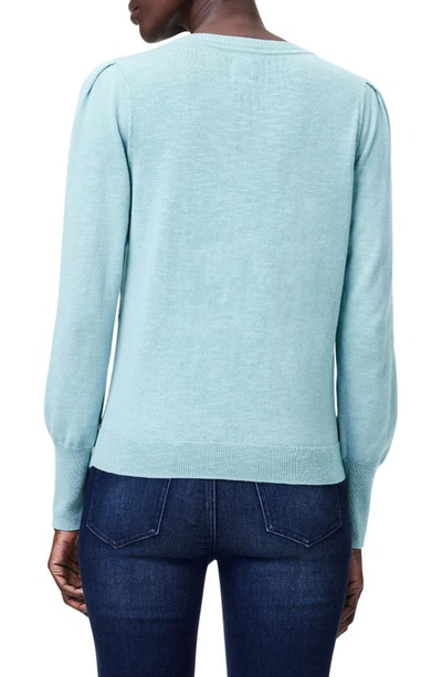 Shop Nic + Zoe Slub Cotton Blend Sweater In River