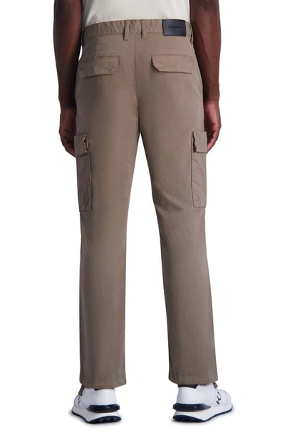 Shop Karl Lagerfeld Slim Fit Stretch Cotton Cargo Pants In Tan