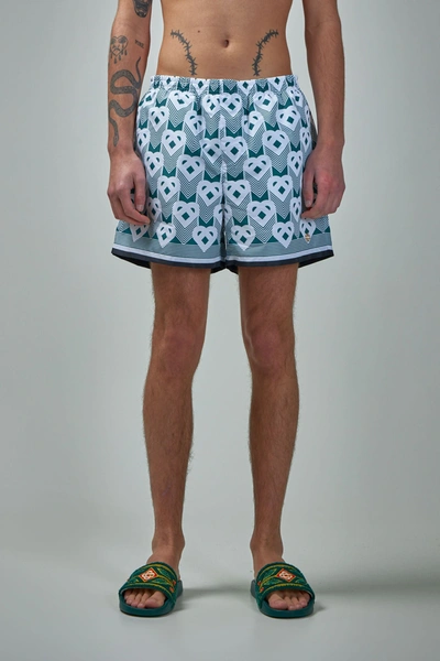 Shop Casablanca Mens Printed Swim Shorts
