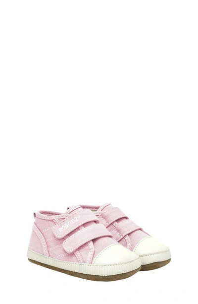 Shop Robeez Brooks Crib Sneaker In Light Pink