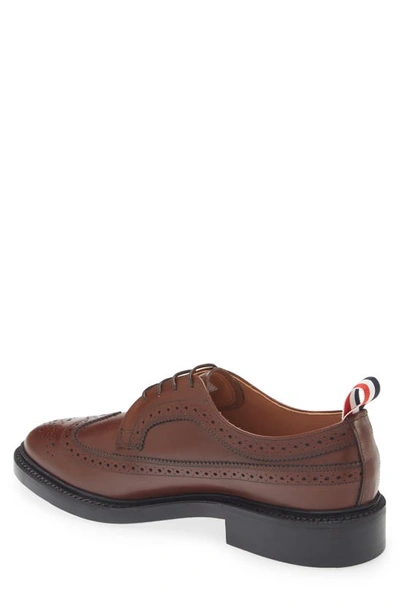 Thom Browne Classic Longwing Derby In Dark Brown