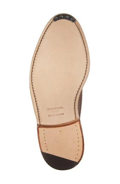 Thom Browne Classic Longwing Derby In Dark Brown