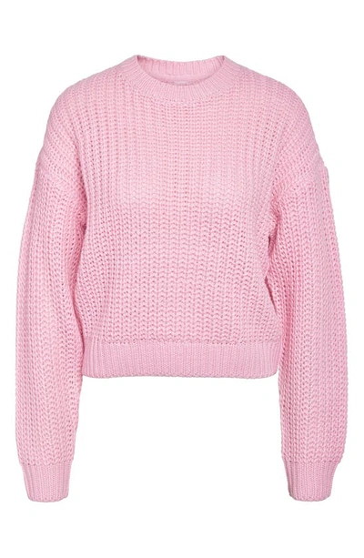 Shop Noisy May Charlie Chunky Crewneck Sweater In Pirouette