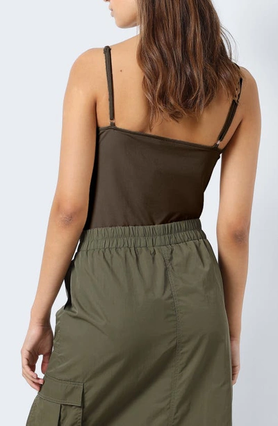 Shop Noisy May Teresa Singlet Bodysuit In Crocodile