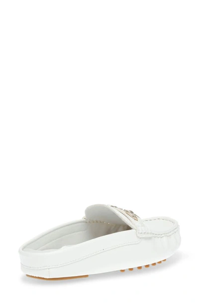 Shop Anne Klein Centric Loafer Mule In White Tumbled