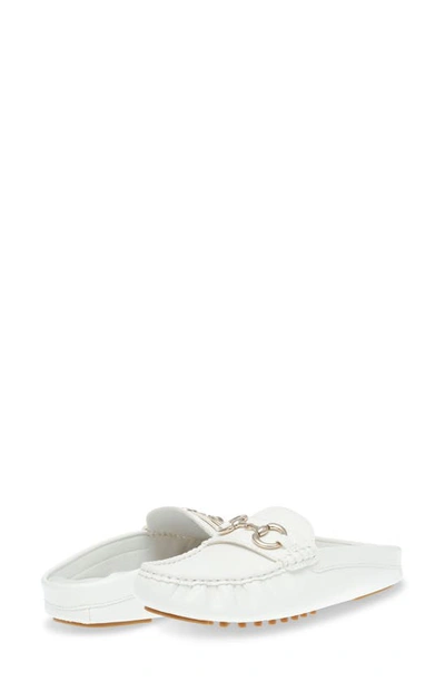 Shop Anne Klein Centric Loafer Mule In White Tumbled