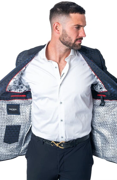 Maceoo Socrate Evo Skull Jacqurard Blazer In Black