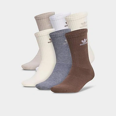 Shop Adidas Originals Trefoil Crew Socks (6-pack) In Multicolor