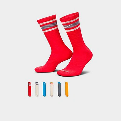 Shop Nike Everyday Plus Retro Cushioned Crew Socks (6-pack) In Multicolor