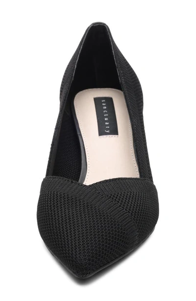 Shop Sanctuary Prime Knit Pointed Toe Pump In Black