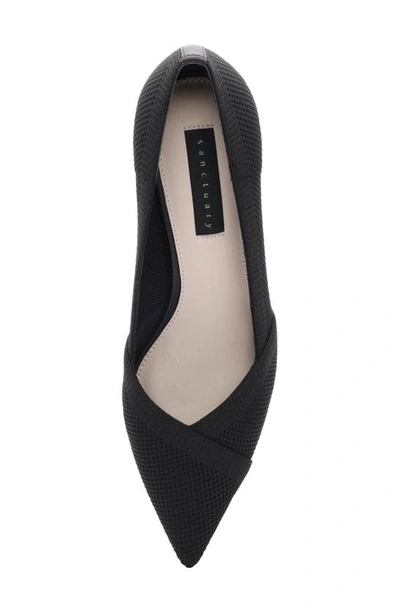 Shop Sanctuary Prime Knit Pointed Toe Pump In Black