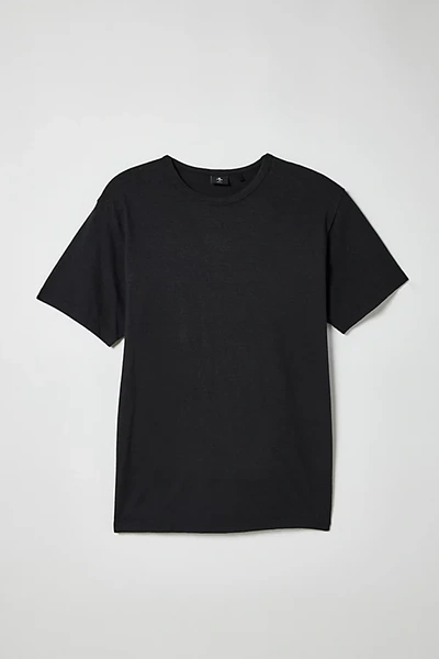 Shop Thrills Hemp  Embroidered Tee In Black, Men's At Urban Outfitters