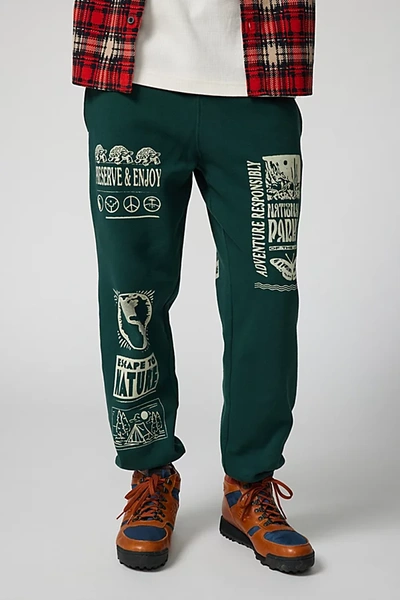 Shop Parks Project National Parks Graphic Sweatpant In Green, Men's At Urban Outfitters
