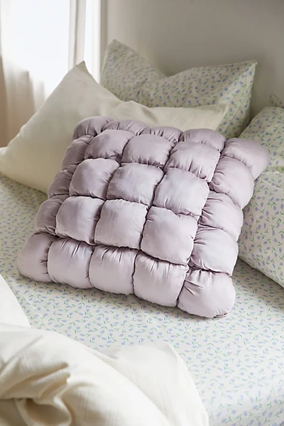 Shop Urban Outfitters Silky Marshmallow Puff Throw Pillow In Orchid Tint At