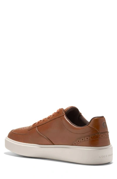Shop Cole Haan Grand Crosscourt Transition Sneaker In British Tan/ Ivory