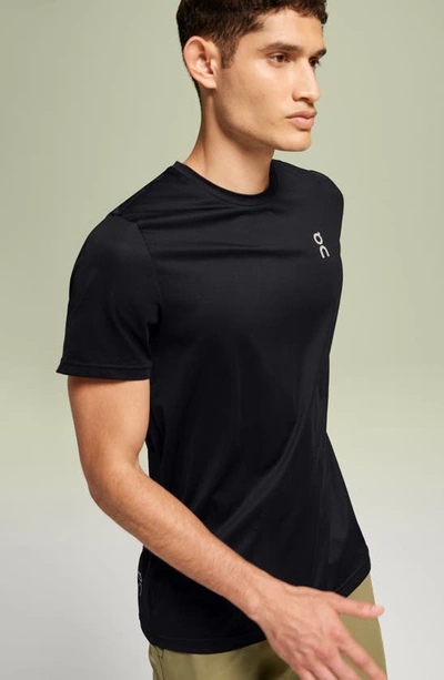 Shop On Core-t Running T-shirt In Black