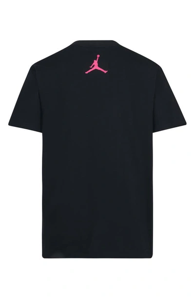 Shop Jordan Kids' Dri-fit Jersey Graphic T-shirt In Black