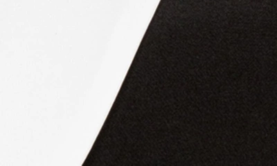 Buxom Couture Plus Size Contrast Double Breasted Blazer In Black White