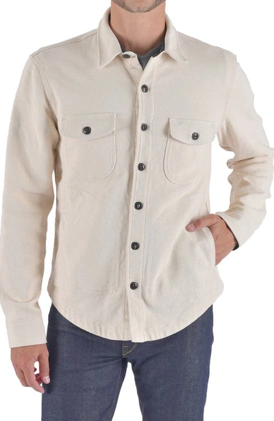 Shop Hiroshi Kato The Anvil Button-up Shirt Jacket In Ivory