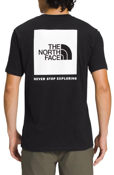 Shop The North Face Box Logo Graphic T-shirt In Tnf Black/ Tnf White