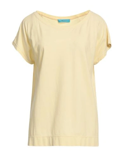 Shop Drumohr Woman T-shirt Light Yellow Size S Cotton