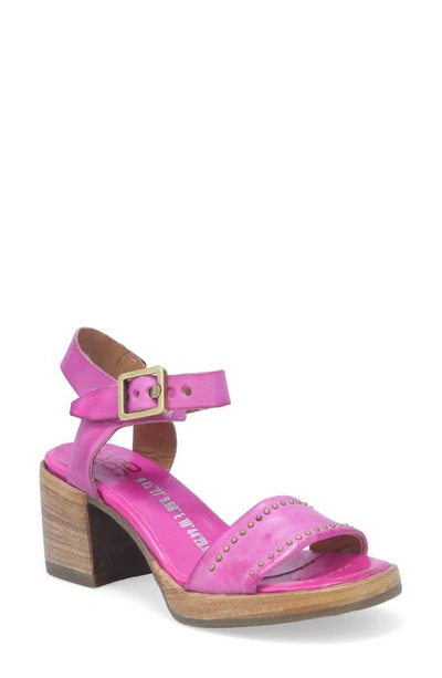 Shop As98 Arvin Block Heel Sandal In Fuchsia