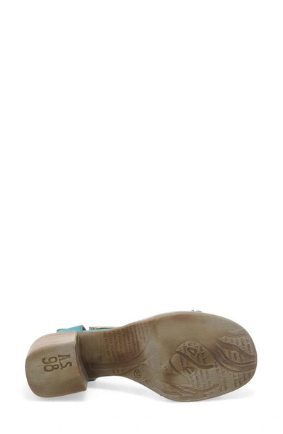 As98 Arvin Block Heel Sandal In Emerald