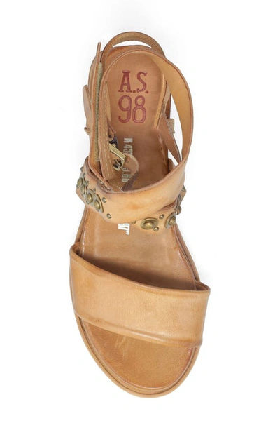 Shop As98 Larkie Platform Wedge Sandal In Camel