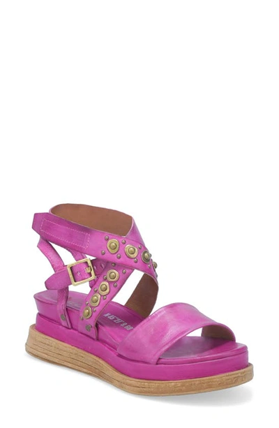 Shop As98 Larkie Platform Wedge Sandal In Fuchsia