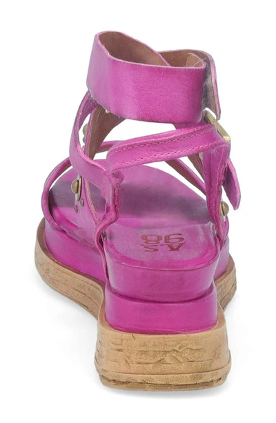 Shop As98 Larkie Platform Wedge Sandal In Fuchsia