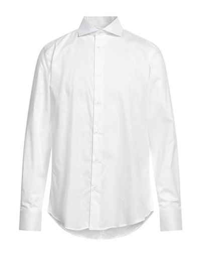Shop Liu •jo Man Man Shirt White Size 17 Cotton