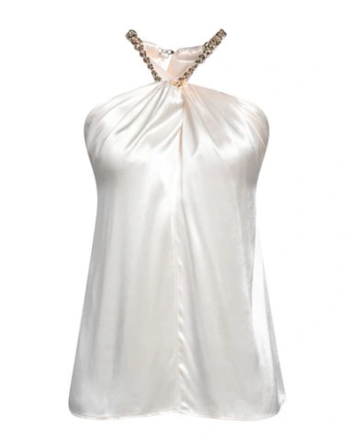 Shop Rebel Queen Woman Top Ivory Size S Viscose In White