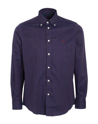 Harmont & Blaine Man Shirt Burgundy Size S Cotton In Red