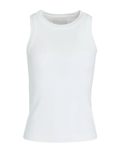 Citizen Of Humanity Citizens Of Humanity Woman Tank Top White Size S Organic Cotton, Tencel Lyocell, Elastane In White