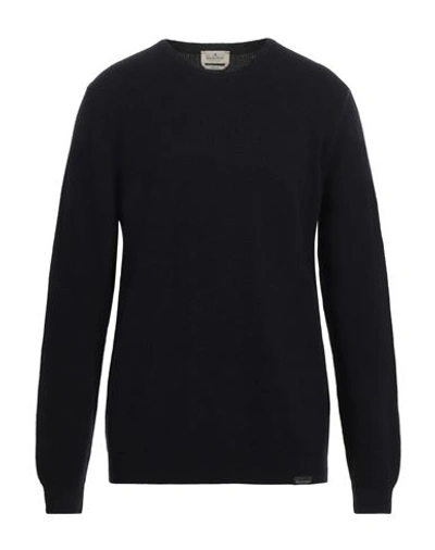 Shop Brooksfield Man Sweater Midnight Blue Size 46 Wool, Cotton, Polyamide
