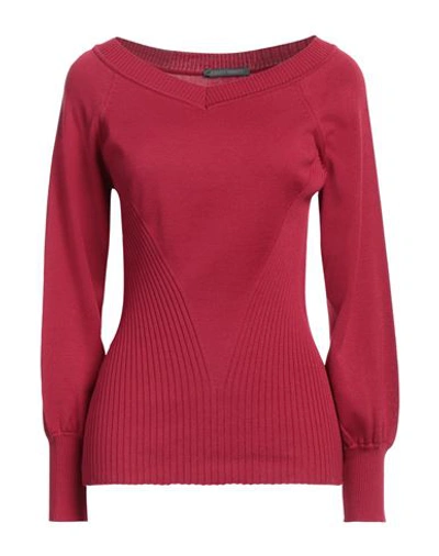 Shop Alberta Ferretti Woman Sweater Magenta Size 10 Cotton