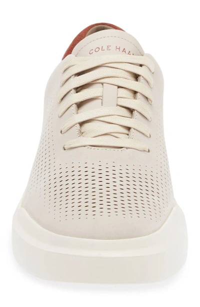 Shop Cole Haan Grandpro Rally Sneaker In Silver Lining/ Ivory